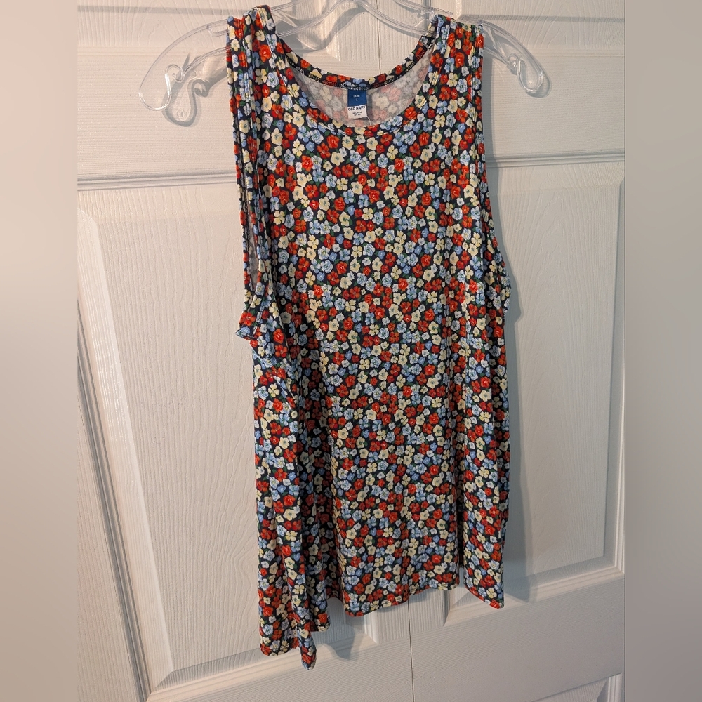 Floral Sleeveless & Baby Blue Tops